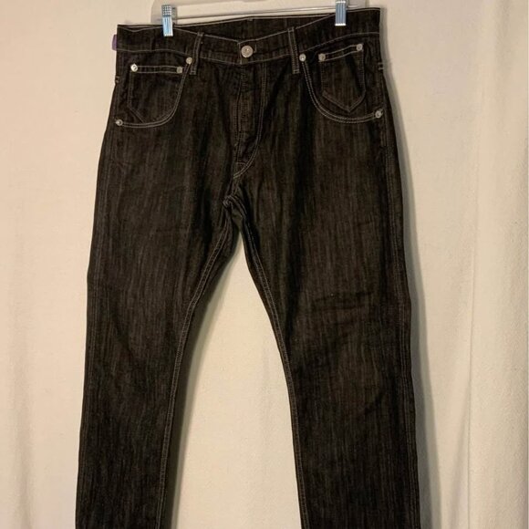 Levis  514 Jeans Men's W34 L32, washed Black Denim. - Picture 1 of 13